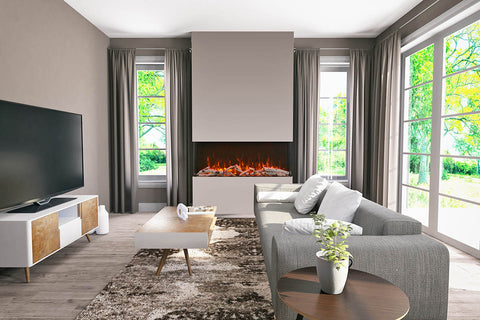 Amantii 88" TRU VIEW XL XT Indoor/Outdoor Electric Fireplace 88-TRV-XT-XL