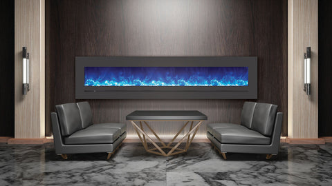 Sierra Flame WM-FML-72-7823-STL 72" Linear Electric Fireplace