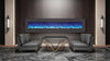 Image of Sierra Flame 88" WM-FML-88-9623-STL 88" Linear Electric Fireplace