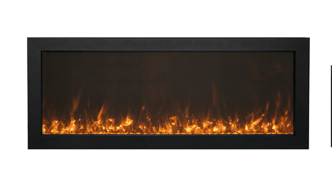 Amantii BI-40" SLIM Electric Fireplace – Indoor / Outdoor BI-40-SLIM-OD