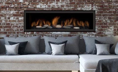 Sierra Flame Austin 65" Direct Vent Linear Gas Fireplace - Deluxe