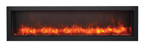 Amantii BI-88-DEEP-OD 88" Panorama DEEP Electric Fireplace – Indoor / Outdoor