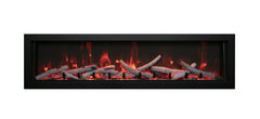 Amantii BI-60-DEEP-OD Panoram Full View Electric Fireplace – Indoor / Outdoor 60"