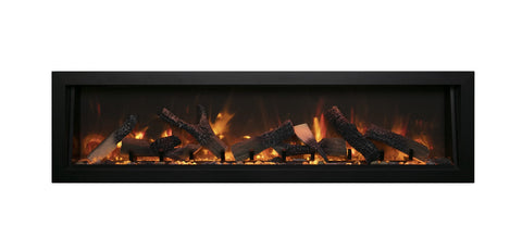 Amantii BI-60-DEEP-OD Panoram Full View Electric Fireplace – Indoor / Outdoor 60"