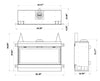 Image of Sierra Flame Lamego 45" Natural Gas Fireplace LAMEGO-45-NG