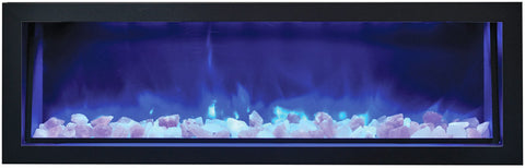 Remii 100in Basic clean-face electric Fireplace built-in with glass WM-100-B