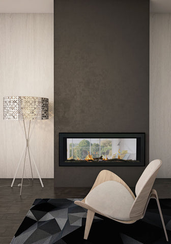 Sierra Flame Emerson 48" Slim See-thru Linear Gas Fireplace EMERSON-48-DELUXE-LP