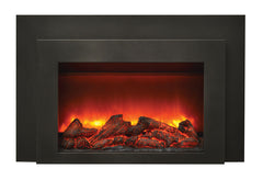 Sierra Flame INS-FM-30 Electric Fireplace Insert with Black Steel Surround 30"