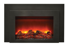 Sierra Flame INS-FM-34 Electric Insert – Electric Fireplace Insert with Black Steel Surround