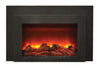 Image of Sierra Flame INS-FM-30 Electric Fireplace Insert with Black Steel Surround 30"
