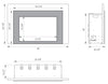 Image of Sierra Flame INS-FM-30 Electric Fireplace Insert with Black Steel Surround 30"