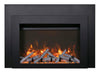 Image of Sierra Flame INS-FM-30 Electric Fireplace Insert with Black Steel Surround 30"