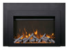 Image of Sierra Flame INS-FM-30 Electric Fireplace Insert with Black Steel Surround 30"