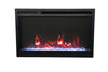Image of Amantii TRD-30-XS Traditional Xtraslim wide Electric Fireplace with a 3 Speed Motor, WiFi Capable and Programmable Remote