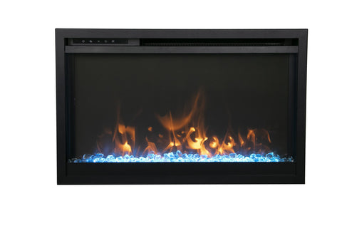 Amantii TRD-30-XS Traditional Xtraslim wide Electric Fireplace with a 3 Speed Motor, WiFi Capable and Programmable Remote