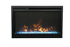 Image of Amantii TRD-30-XS Traditional Xtraslim wide Electric Fireplace with a 3 Speed Motor, WiFi Capable and Programmable Remote