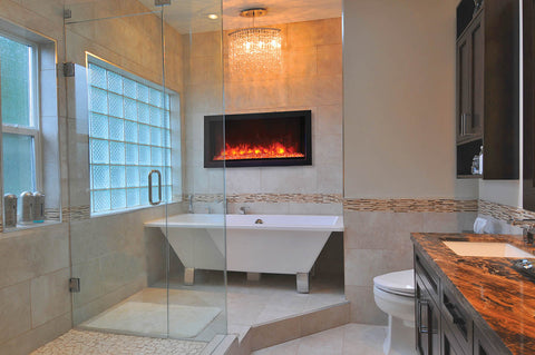 Remii 35in Extra Slim Indoor or Outdoor Electric Fireplace