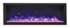 Image of Remii 45" Deep Indoor or Outdoor Electric Fireplace Built-in only with black steel surround