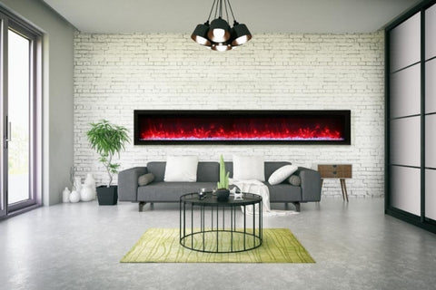 Amantii SYM-100-B 100" Symmetry Electric Fireplace HOT SALE 🔥 SAVE EXTRA $750