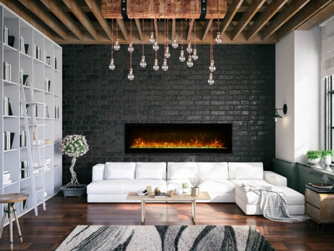 Amantii SYM-100-B 100" Symmetry Electric Fireplace HOT SALE 🔥 SAVE EXTRA $750