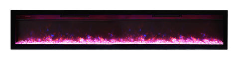 Remii 88in Basic Clean-Face Electric Fireplace WM-88-B
