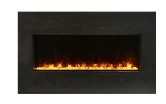 Knotty Black Birch wood mantel - surround for BI-40-XTRASLIM