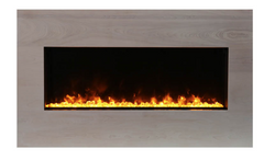 White Birch wood mantel - surround for BI-40-XTRASLIM