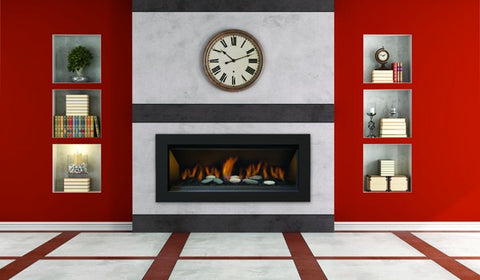 Sierra Flame Stanford 55" Direct Gas Fireplace - Deluxe STANFORD-55G-LP-DELUXE