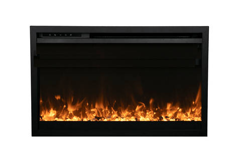 Amantii TRD-30-XS Traditional Xtraslim wide Electric Fireplace with a 3 Speed Motor, WiFi Capable and Programmable Remote
