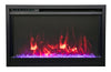 Image of Amantii TRD-30-XS Traditional Xtraslim wide Electric Fireplace with a 3 Speed Motor, WiFi Capable and Programmable Remote