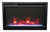 Image of Amantii TRD-30-XS Traditional Xtraslim wide Electric Fireplace with a 3 Speed Motor, WiFi Capable and Programmable Remote