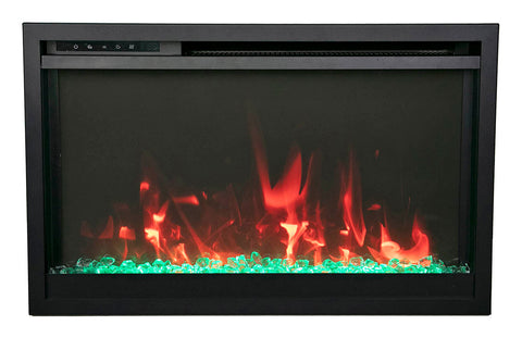 Amantii TRD-30-XS Traditional Xtraslim wide Electric Fireplace with a 3 Speed Motor, WiFi Capable and Programmable Remote