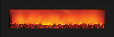 Amantii WM‐SLIM-54 Wall Mount Zero Clearance Electric Fireplace