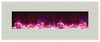 Image of Amantii WM-BI-48-5823-WHTGLS Electric Fireplace w/ White Surround