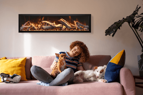 Amantii BI-40-DEEP-OD DEEP Electric Fireplace – Indoor / Outdoor 40"