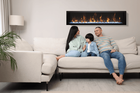 Amantii BI-40" SLIM Electric Fireplace – Indoor / Outdoor BI-40-SLIM-OD