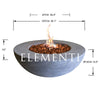Image of Elementi Lunar Bowl Fire Table Natural Gas OFG101-NG