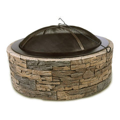 Shinerich 35" Cast Stone Fire Pit SRFP97C