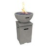 Image of Modeno Exeter Fire Column - Propane - GREY  OFG612LG-LP