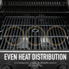 Image of Kenmore - 3 Burner Pedestal Grill with Foldable Side Shelves - BLACK