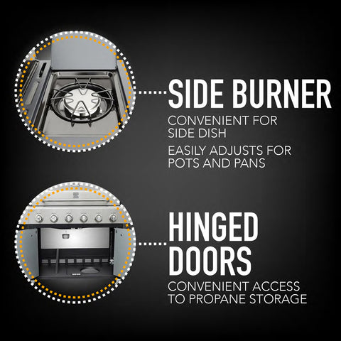 Kenmore - PG-40611S0L - 6 Burner XL + Side Burner Grill