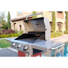 Image of Kenmore - 3 Burner Pedestal Grill with Foldable Side Shelves - RED