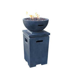 Modeno Exeter Fire Column - Propane - BLACK  OFG612BK-LP