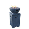 Image of Modeno Exeter Fire Column - Propane - BLACK  OFG612BK-LP