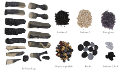 16 Split Log Deluxe Media Set DESIGN-MEDIA-SPLITLOG-16PCE