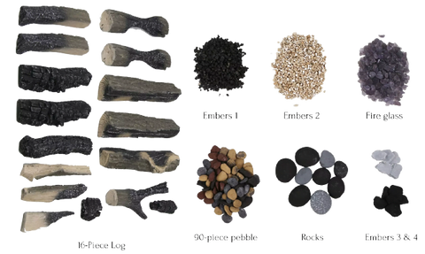 16 Split Log Deluxe Media Set DESIGN-MEDIA-SPLITLOG-16PCE