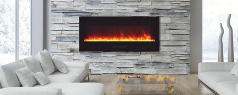 Amantii WM-FM-50-BG Electric Fireplace Insert No logs