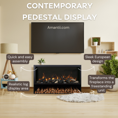 Amantii Pedestal Display for Electric Fireplaces