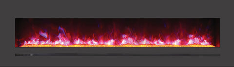Sierra Flame WM-FML-72-7823-STL 72" Linear Electric Fireplace