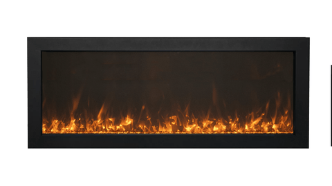 Amantii 72" Slim Electric Fireplace – Indoor / Outdoor BI-72-SLIM-OD